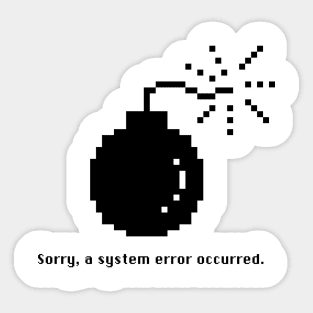 System Error BK Sticker